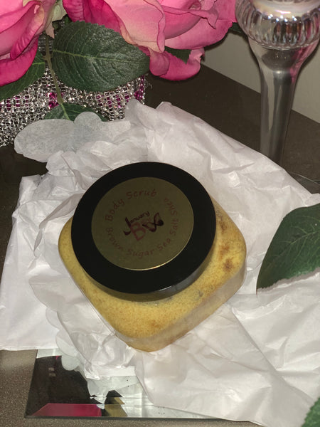 JB Shea, Brown Sugar, and Sea Salt Body Scrub
